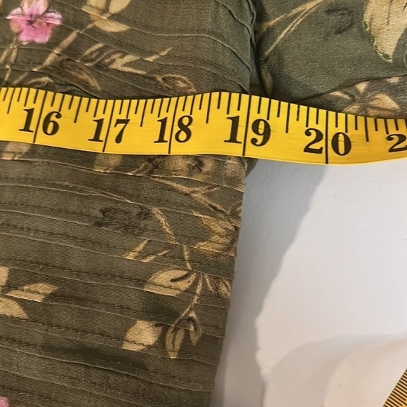 Karen STEVENS Short Sleeve Maxi Dress Cloth buttons Peter Pan Collar size 4 - Picture 10 of 14